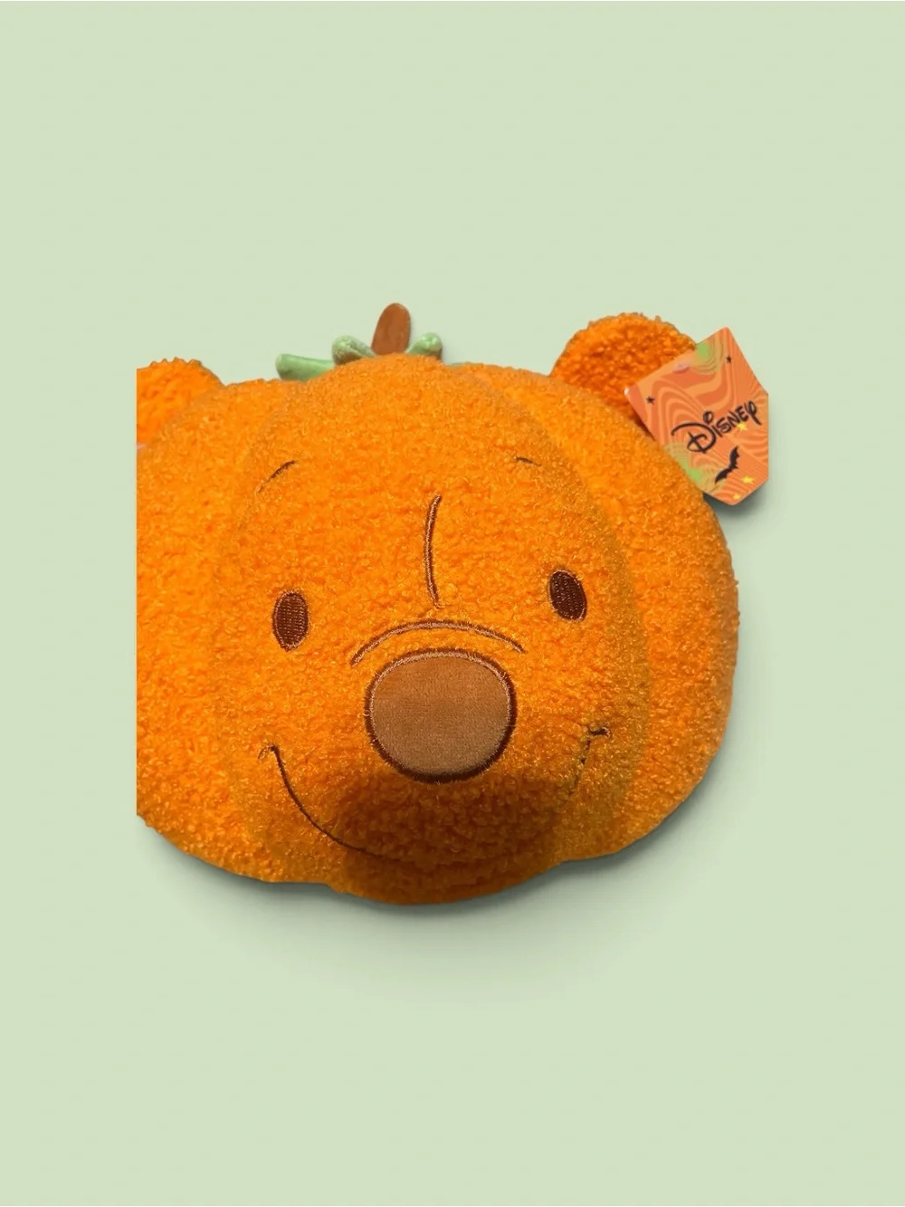 Disney Orange Pumpkin Pooh Plush Pillow